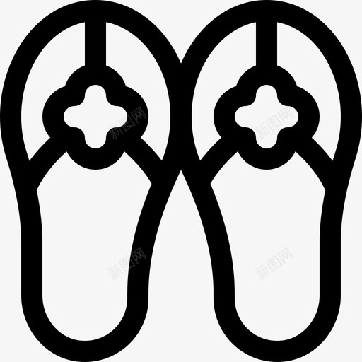 凉鞋泰国5直纹图标svg_新图网 https://ixintu.com 凉鞋 泰国5 直纹