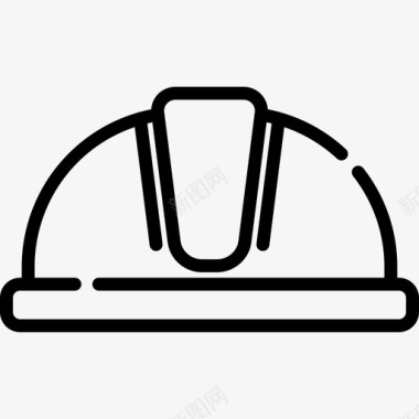 头盔劳动节3线性图标图标