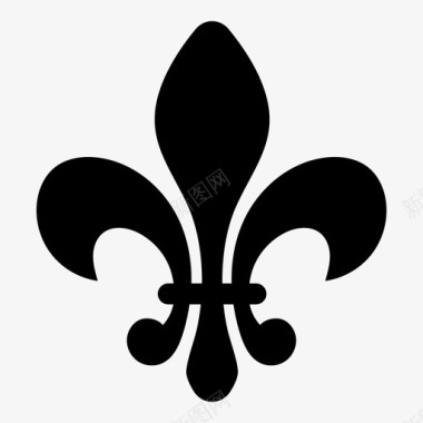 弗勒代利斯徽章法语图标图标