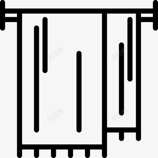 毛巾家用4直系图标svg_新图网 https://ixintu.com 家用4 毛巾 直系