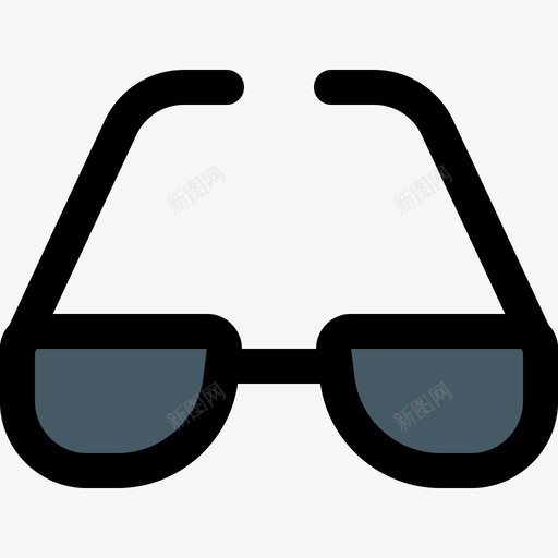 眼镜衣服和附件线性颜色图标svg_新图网 https://ixintu.com 眼镜 线性颜色 衣服和附件