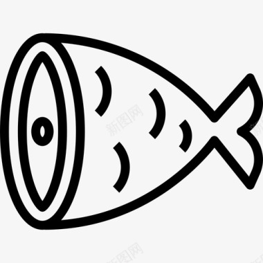 鱼动物和食物2直系图标图标