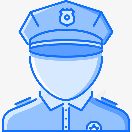 警察7号法律蓝色图标svg_新图网 https://ixintu.com 7号法律 蓝色 警察