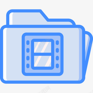 文件夹摄影13蓝色图标图标