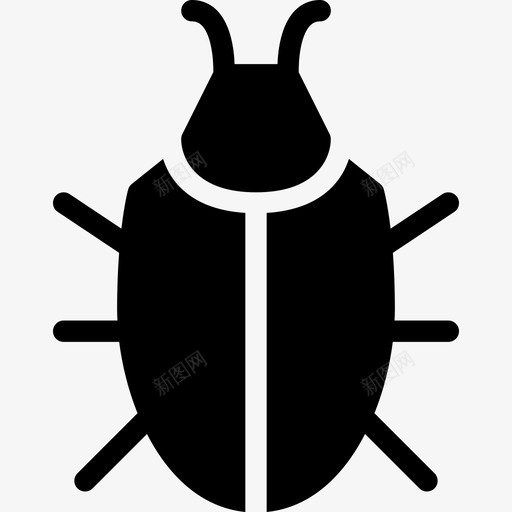 Bug基本图标4填充svg_新图网 https://ixintu.com Bug 基本图标4 填充
