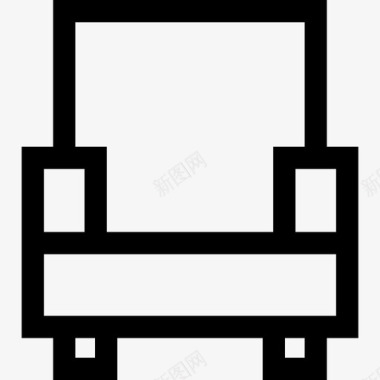 扶手椅家装8线性图标图标