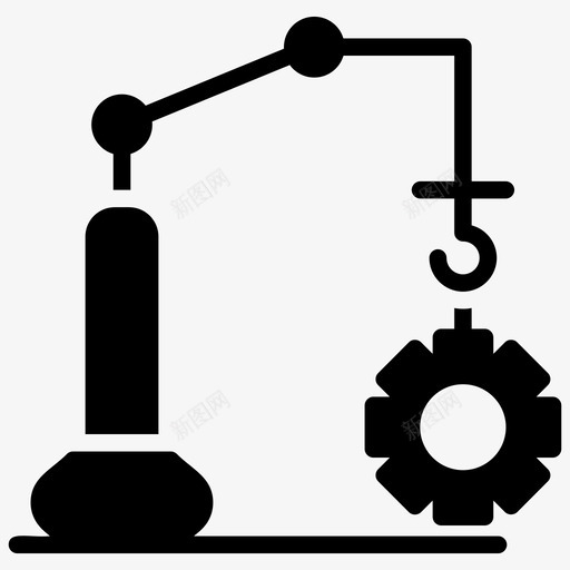 机器人生产手臂人工智能图标svg_新图网 https://ixintu.com 人工智能 仿人 手臂 机器人充电 机器人包装 机器人工程字形图标 机器人生产