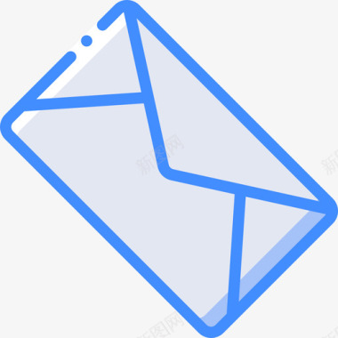 电子邮件通讯7蓝色图标图标