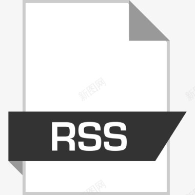 Rss文件流畅平坦图标图标