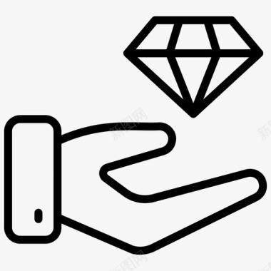 钻石投资钻石交易所钻石股票图标图标