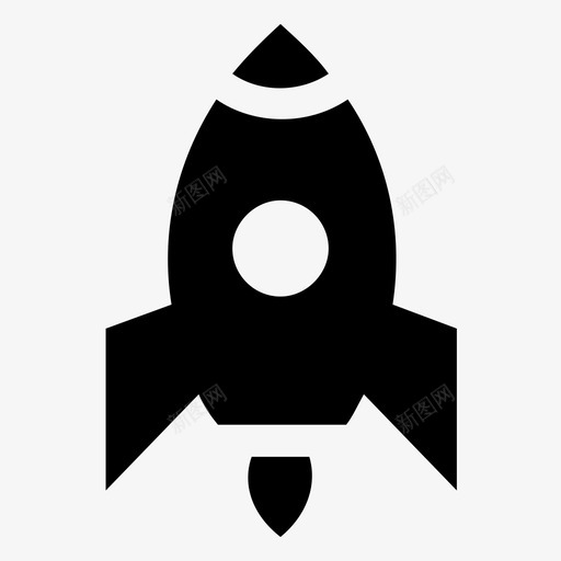 火箭发射商业发射符号导弹图标svg_新图网 https://ixintu.com 人工智能和机器人固体图标 创业符号 商业发射符号 太空火箭 导弹 火箭发射