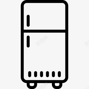 冰箱厨房用品3线性图标图标