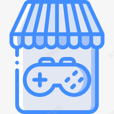 游戏商店游戏开发4蓝色图标图标