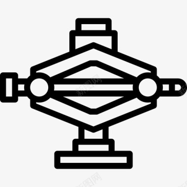 升降机施工工具7直线图标图标