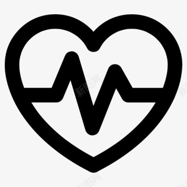 心跳健康医疗保健图标图标