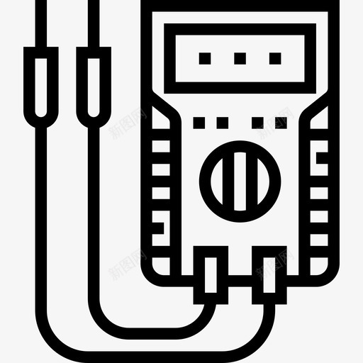 电压表汽车维修14线性图标svg_新图网 https://ixintu.com 汽车维修14 电压表 线性