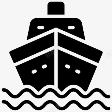 船货船邮轮图标图标