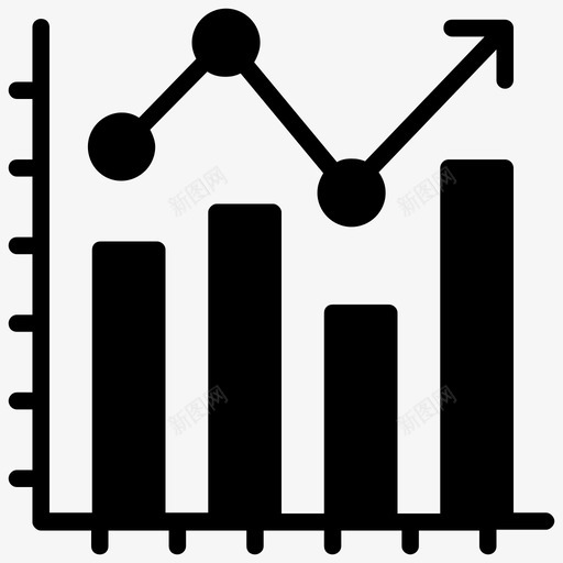 收入增长业务分析业务增长图标svg_新图网 https://ixintu.com 业务分析 业务增长 图表 增加 增长黑客字形图标 收入增长 收入表现