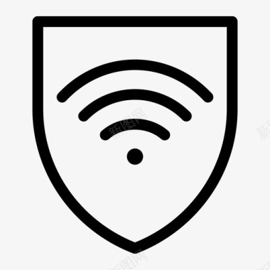 wifi屏蔽连接互联网图标图标