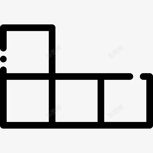 俄罗斯方块游戏8线性图标svg_新图网 https://ixintu.com 俄罗斯方块 游戏8 线性