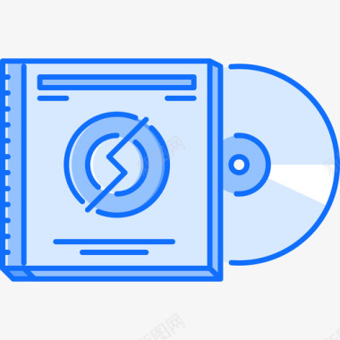 CD音乐44蓝色图标图标