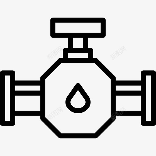 管道石油工业2线性图标svg_新图网 https://ixintu.com 石油工业2 管道 线性