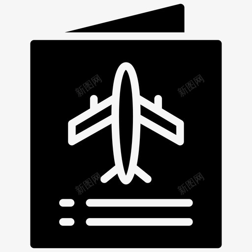 护照旅行证旅行许可证图标svg_新图网 https://ixintu.com 假期标志符号 护照 旅行许可证 旅行证 签证