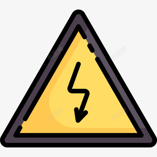 电气危险标志电工工具和元件线颜色图标svg_新图网 https://ixintu.com 电工工具和元件 电气危险标志 线颜色