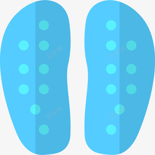 拖鞋理疗平底鞋图标svg_新图网 https://ixintu.com 平底鞋 拖鞋 理疗