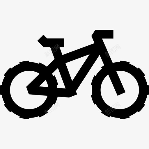 山地自行车极限运动10直线型图标svg_新图网 https://ixintu.com 山地自行车 极限运动10 直线型