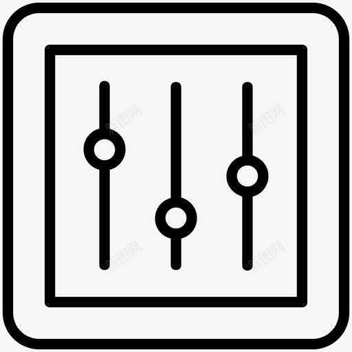 均衡器多媒体首选项图标svg_新图网 https://ixintu.com 均衡器 声音设置 多媒体 汽车服务线路图标 音量调节器 首选项