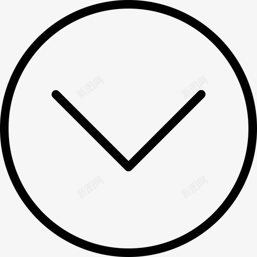 下箭头要素24直线图标svg_新图网 https://ixintu.com 下箭头 直线 要素24