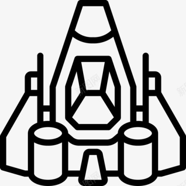 太空船48号太空船直线型图标图标