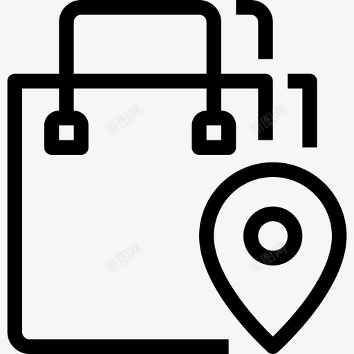 购物袋购物和电子商务5线性图标svg_新图网 https://ixintu.com 线性 购物和电子商务5 购物袋