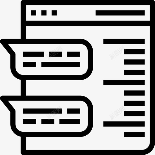 反馈社交媒体营销3线性图标svg_新图网 https://ixintu.com 反馈 社交媒体营销3 线性