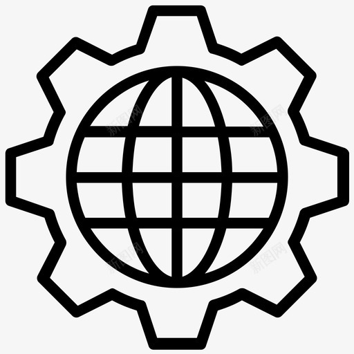全球经济管理全球管理全球技术管理图标svg_新图网 https://ixintu.com 全球技术管理 全球管理 全球经济管理