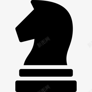 骑士国际象棋棋子图标图标