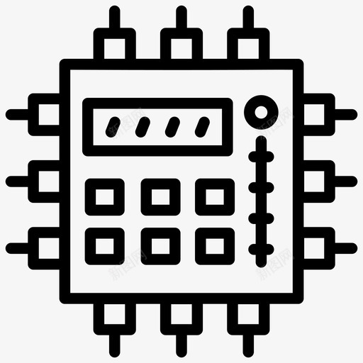 计算机技术计算机工程计算机硬件图标svg_新图网 https://ixintu.com 微处理器 机器人工程线图标 计算机工程 计算机技术 计算机硬件 计算机软件