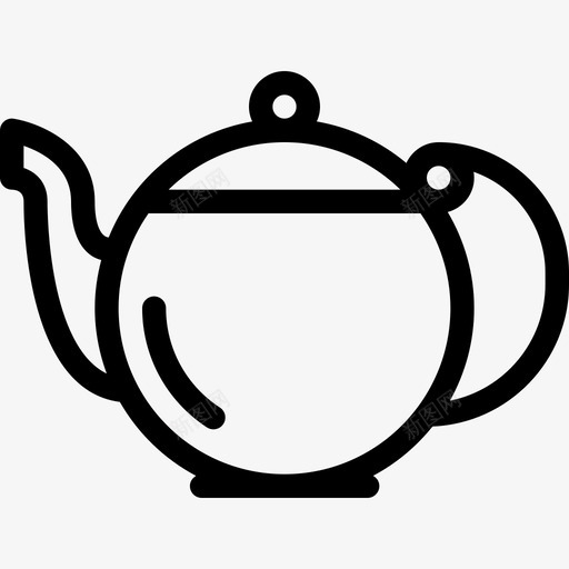 茶文化社区2线性图标svg_新图网 https://ixintu.com 文化社区2 线性 茶