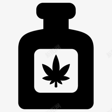 大麻毒品药物图标图标