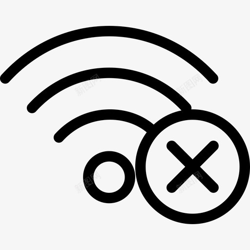 Wifi网络23线性图标svg_新图网 https://ixintu.com Wifi 线性 网络23