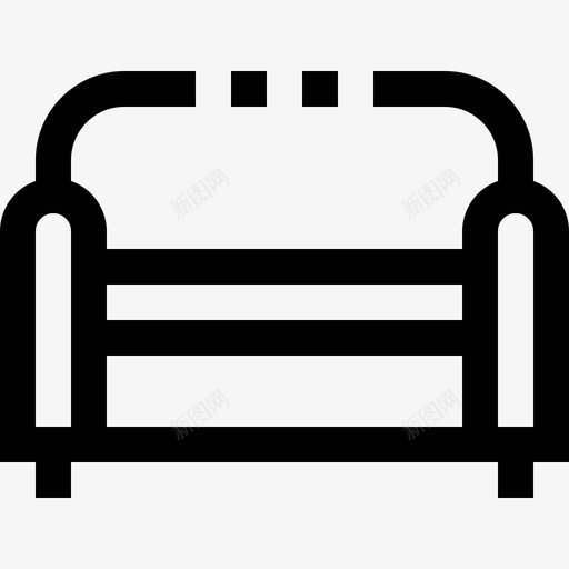 沙发室内和家具线性图标svg_新图网 https://ixintu.com 室内和家具 沙发 线性