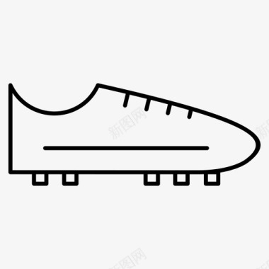 足球鞋夹板足球图标图标
