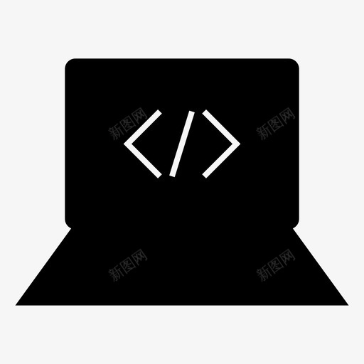 笔记本电脑代码编码图标svg_新图网 https://ixintu.com 代码 开发者 电脑 笔记本电脑 编码