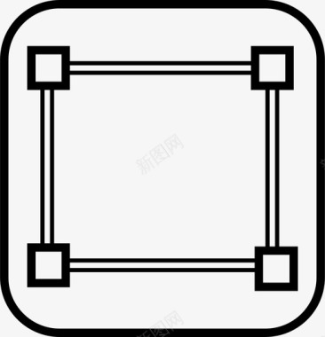 网格边界平面图图标图标