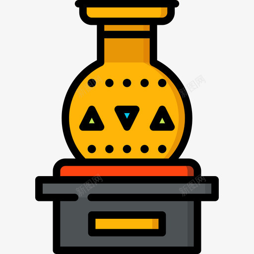 花瓶博物馆31线性颜色图标svg_新图网 https://ixintu.com 博物馆31 线性颜色 花瓶