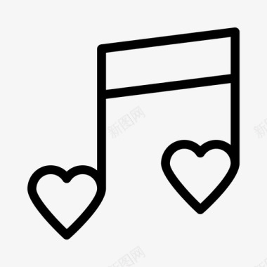 爱音乐最爱心图标图标