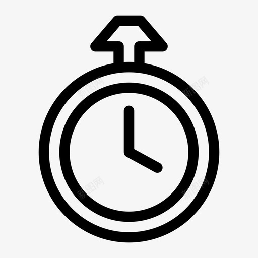 怀表时钟秒表图标svg_新图网 https://ixintu.com 怀表 时钟 秒表 计时器