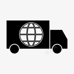 国际包装国际交货货物国际运输图标高清图片
