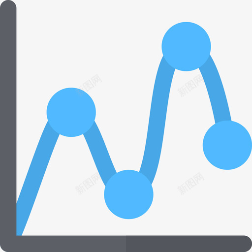 折线图图表4平面图图标svg_新图网 https://ixintu.com 图表4 平面图 折线图